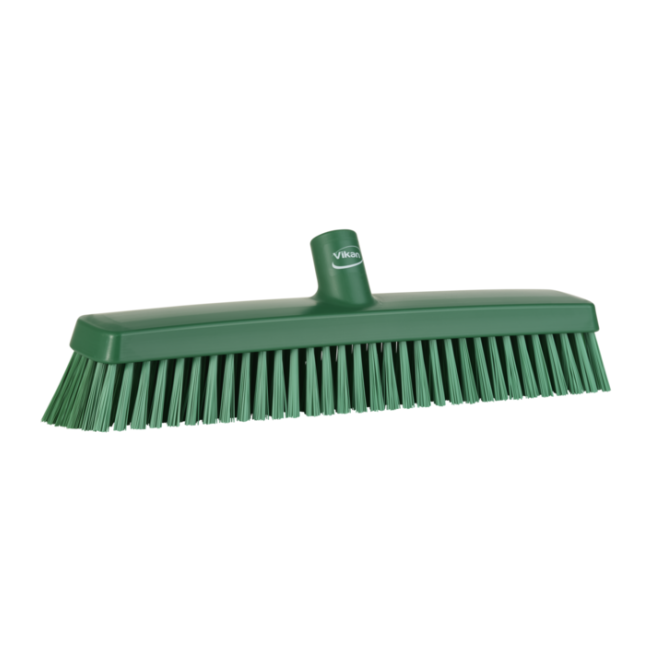 Vikan 16" Push Broom, Heavy Duty, Stiff