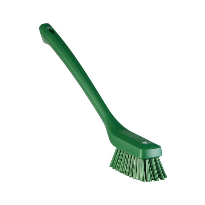 Narrow Cleaning Brush with Long Handle, 16.5" Stiff