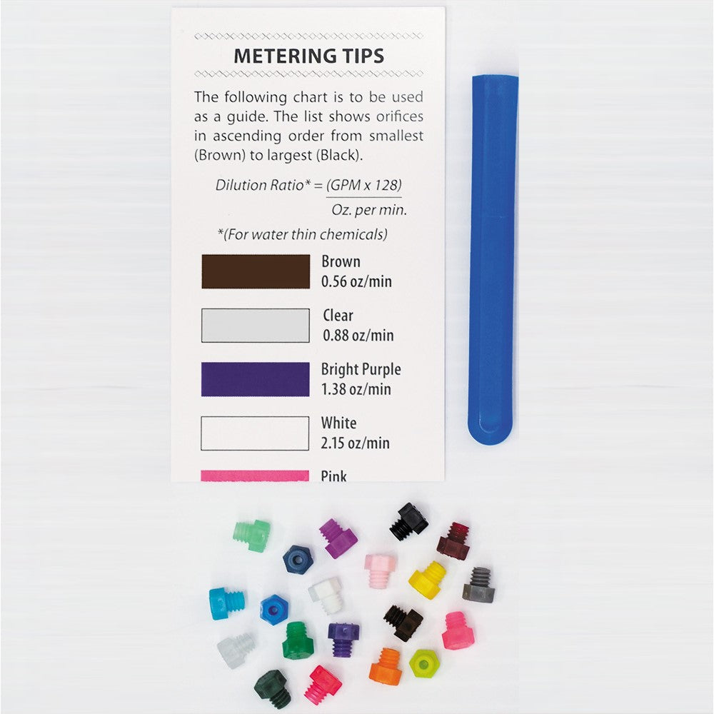 Colour-Coded Metering Tips (20) with Metering Tip Driver