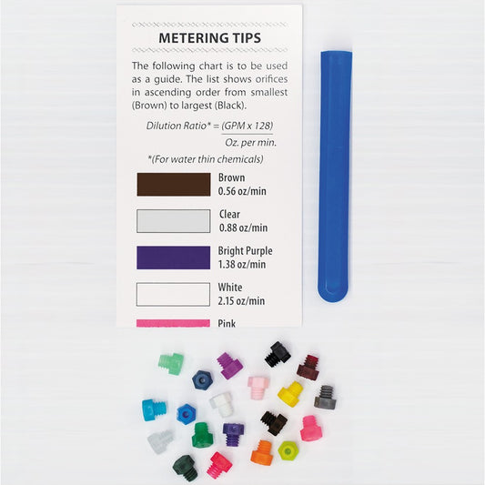 Colour-Coded Metering Tips (20) with Metering Tip Driver